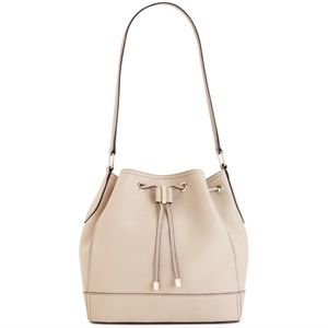 Calvin Klein Leather Bucket Bag